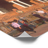 スペインのセビリア広場。 ポスター (角)