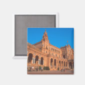 スペインのセビリア広場。 マグネット (正面/裏面)