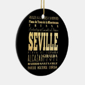 スペインのタイポグラフィの芸術のセヴィル都市 セラミックオーナメント (右)