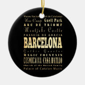 スペインのタイポグラフィの芸術のバルセロナ都市 セラミックオーナメント (正面)