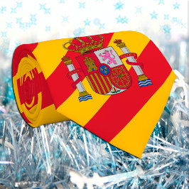 スペインのタイ、ファッションスペインの国旗のビジネス ネクタイ