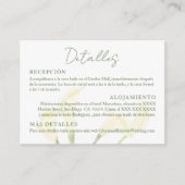 スペインのタルジェタDetalles Invitacion Boda結婚, s エンクロージャーカード (正面)