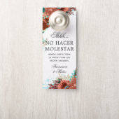 スペインのターコイズとコー結婚ラルが邪魔しない ドアノブサイン (ノブ)