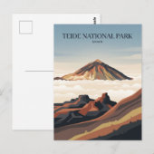 スペインのテイデ国立公園 ポストカード (正面/裏面)