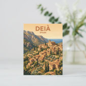 スペインのデイア村 ポストカード (スタンド正面)
