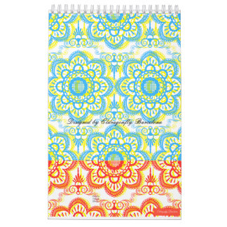 スペインのデザインプリント カレンダー