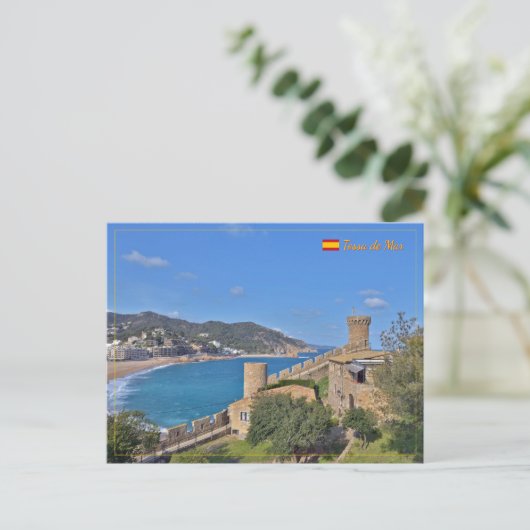 スペインのトサ・デ・マール旅行 シーズンポストカード (スタンド正面)