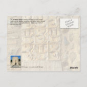 スペインのトレドにあるアルカンタラ橋とアルカサル ポストカード (裏面)