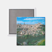 スペインのトレドの古代都市。 マグネット (正面/裏面)