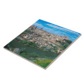 スペインのトレドの古都。 タイル (側面)