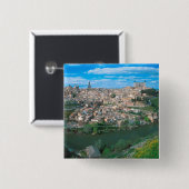 スペインのトレドの古都。 缶バッジ (正面&裏面)