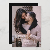 スペインのトレンディー日付カードの保存 セーブザデート (正面/裏面)