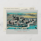 スペインのナバラ州アルタヨナの要塞都市 ポストカード (正面/裏面)