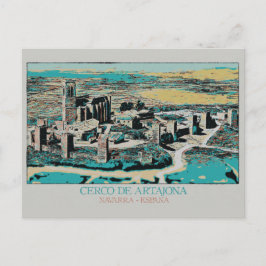 スペインのナバラ州アルタヨナの要塞都市 ポストカード