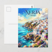 スペインのネルハ ポストカード (正面/裏面)