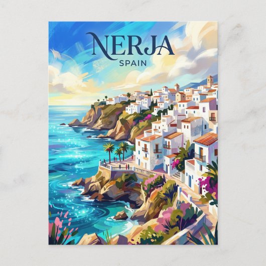 スペインのネルハ ポストカード (正面)