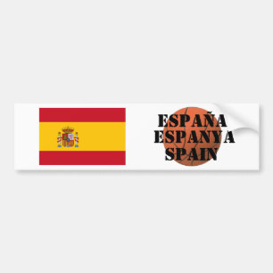 スペインのバスケットボールチーム バンパーステッカー