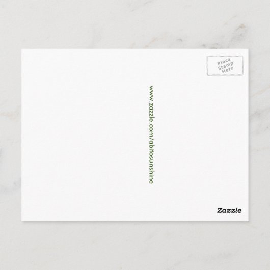 スペインのバヨネットのユッカの花 ポストカード (裏面)