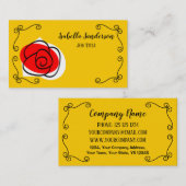 スペインのバラコーナー名タイトル名刺 名刺 (正面/裏面)