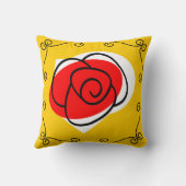 スペインのバラコーナー枕スクエア クッション (裏面)