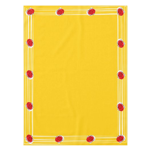 スペインのバラテーブルクロス52 x 70 テーブルクロス (正面)