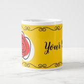 スペインのバラ名縁どmug jumbo ジャンボコーヒーマグカップ (正面)