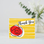 スペインのバラ感謝ハガキ ランドスケープ ポストカード (スタンド正面)