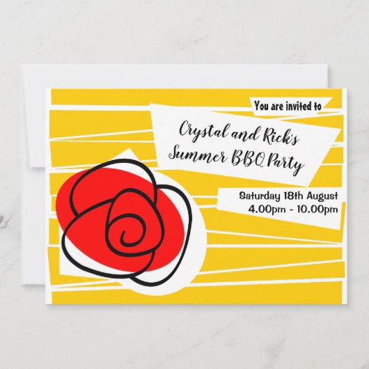 スペインのバラ案内 招待状 (正面)