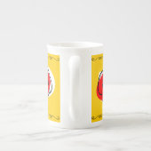 スペインのバラ縁どトリオMUG骨中国 ボーンチャイナマグカップ (裏面)
