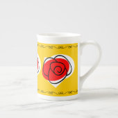 スペインのバラ縁どトリオMUG骨中国 ボーンチャイナマグカップ (右)