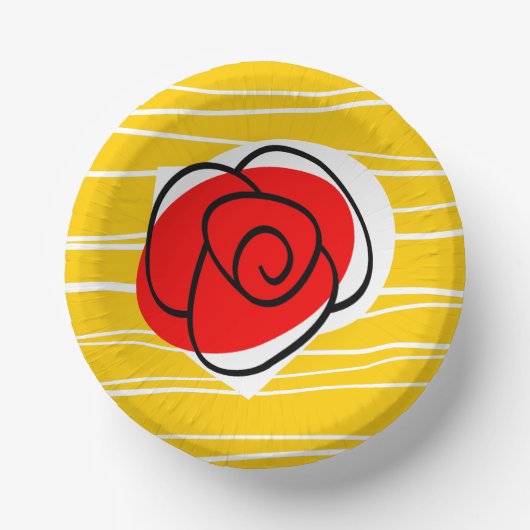 スペインのバラ ペーパーボウル (正面)