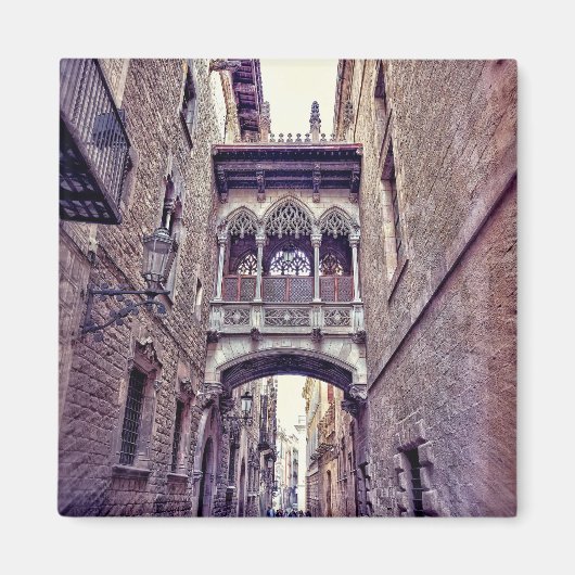 スペインのバルセロナにあるゴシック地区 マグネット (正面)