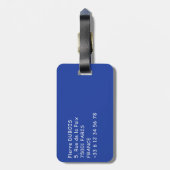 スペインのバルセロナにあるLa Sagrada Familiaのスパイア ラゲッジタグ (裏面縦)