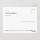 スペインのバルセロナのグラシア地区のコレフォックス ポストカード (裏面)