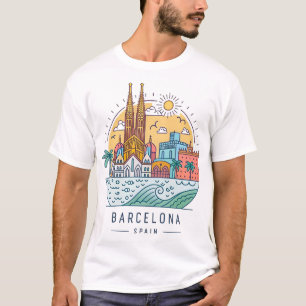 スペインのバルセロナ Tシャツ