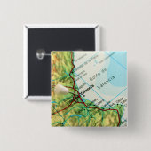 スペインのバレンシア市を指すピンによって地図を描いて下さい 缶バッジ (正面&裏面)