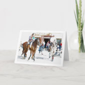 スペインのバー外の馬たち カード (正面)