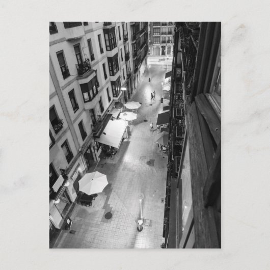 スペインのビルバオの路地 ポストカード (正面)