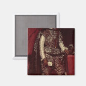 スペインのフィリップ4世のブラウンアンドシルバー マグネット (正面/裏面)