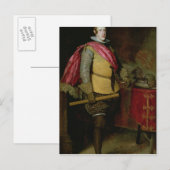 スペインのフィリップ4世のポートレート ポストカード (正面/裏面)