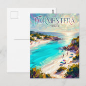 スペインのフォルメンテーラ島 ポストカード (正面/裏面)