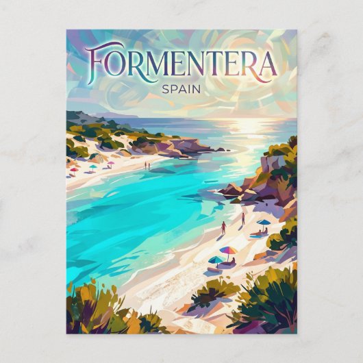 スペインのフォルメンテーラ島 ポストカード (正面)