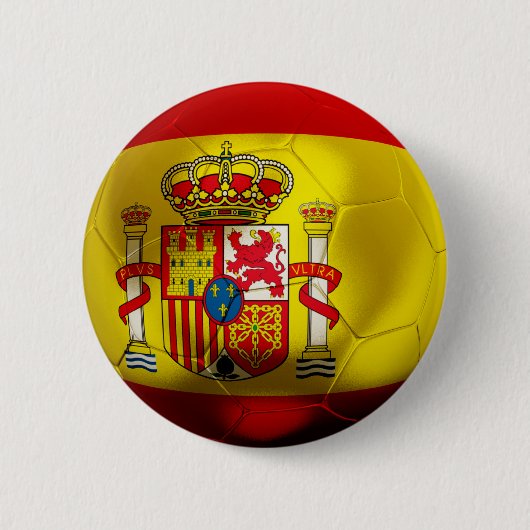 スペインのフットボール 缶バッジ (正面)