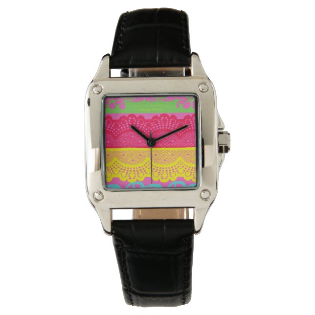 スペインのフローラレースデザイン9 腕時計 (正面)