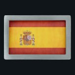 スペインのプライド 長方形ベルトバックル<br><div class="desc">スペインの美しく芸術的な旗</div>