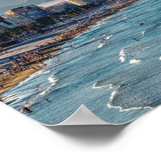 スペインのベニドルム海岸撮影はがき ポスター (角)