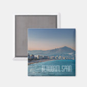 スペインのベニドルム海岸撮影はがき マグネット (正面/裏面)