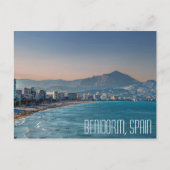 スペインのベニドームの沿岸撮影 ポストカード (正面)
