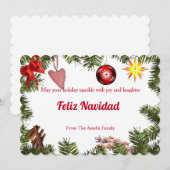 スペインのホリデーカード 招待状 (正面/裏面)