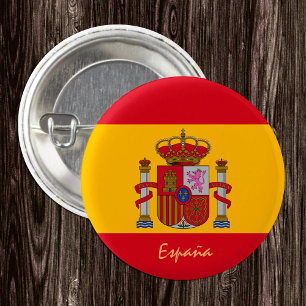 スペインのボタン、愛国国スペインの旗ファッション 缶バッジ